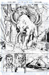 Night Wolf Comic Book Issue #1 Page #4 Sketch