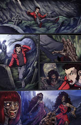 Night Wolf Comic Book Issue #1 Page #2 Color by RAM-Horn