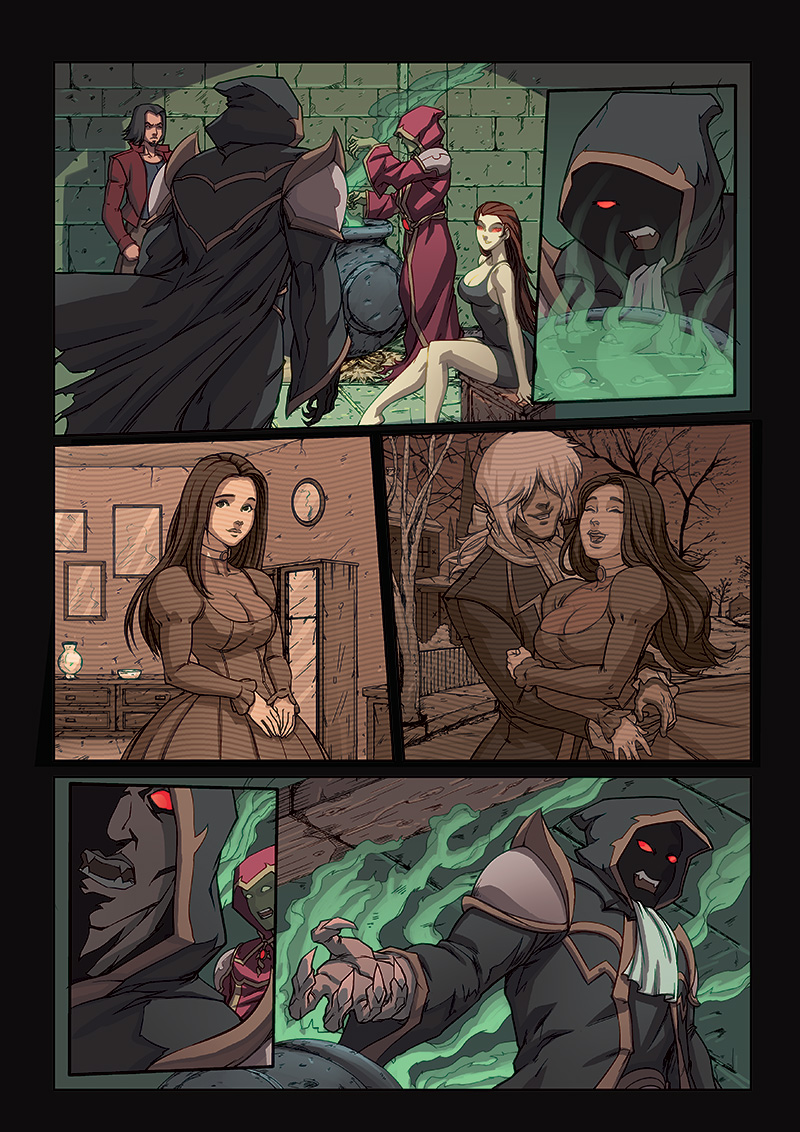 Night Wolf Comic Book Issue #1 Page 11 Colors