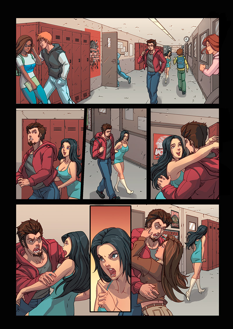 Night Wolf Comic Book Issue #1 Page 15 Colors