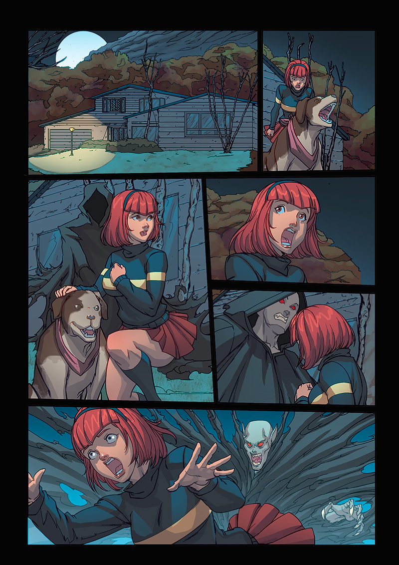 Night Wolf Comic Book Issue #1 Page 16 Colors