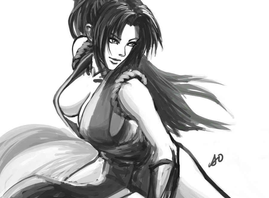 Mai Shiranui Fight Stance