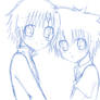 Tsunayoshi and Allen Walker