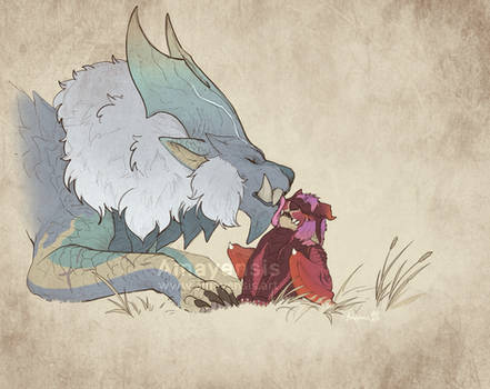 Lunastra and cub - Commission