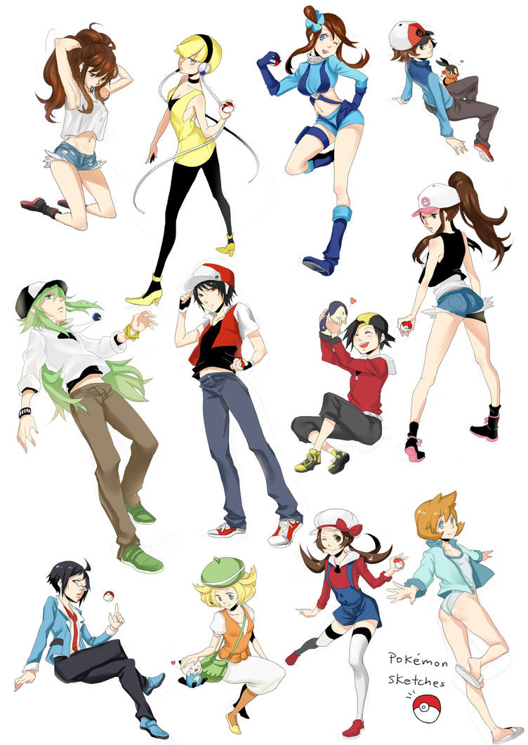 Pokemon trainersss by f-wd on DeviantArt