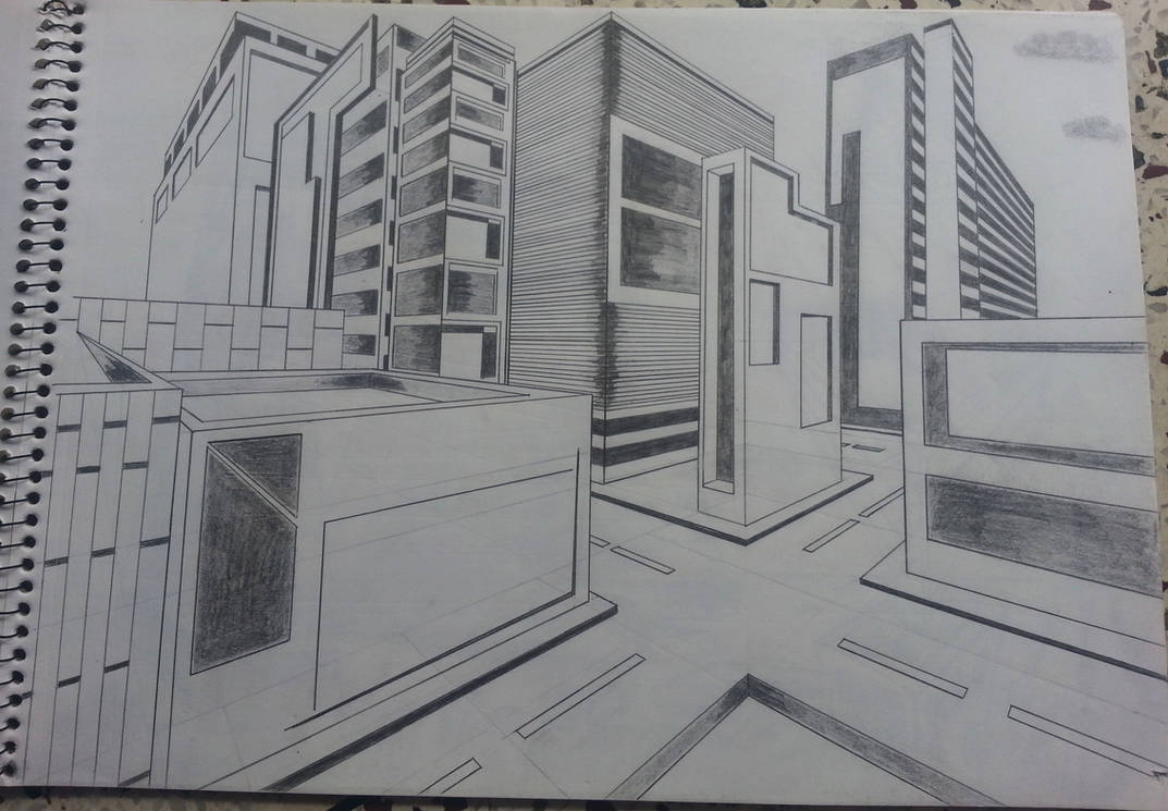 2 Point Perspective Buildings By Adityajoshi On DeviantArt