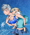 Female Jack and Young Elsa by Miseve