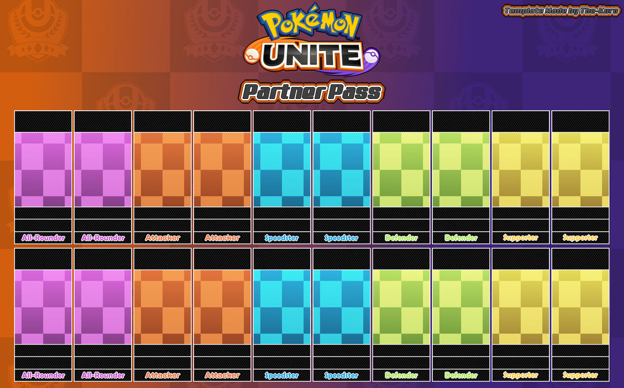 Pokemon Unite Partner Wishlist Template (TheKuro) by ZephyroxDX on