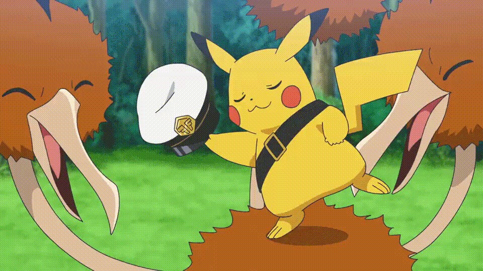 Captain Dancing Captain Pikachu dancing by ChelarianDX on DeviantArt