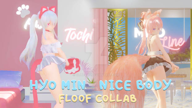 MMDxBlender video: HYO MIN-NICE BODY/Floof collab