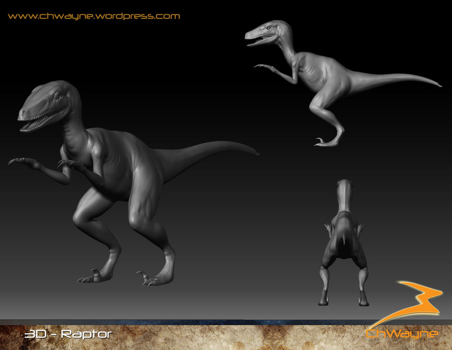 Frame Raptor 3d 3D Raptor by chwayne on DeviantArt