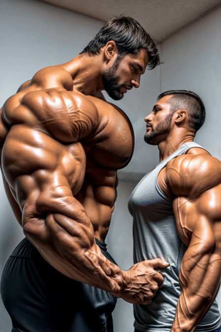 Muscle Embrace by Musclesponsor01 on DeviantArt