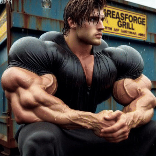 Muscle Roid Beast Rain-soaked Roid Beast by Musclesponsor01 on DeviantArt