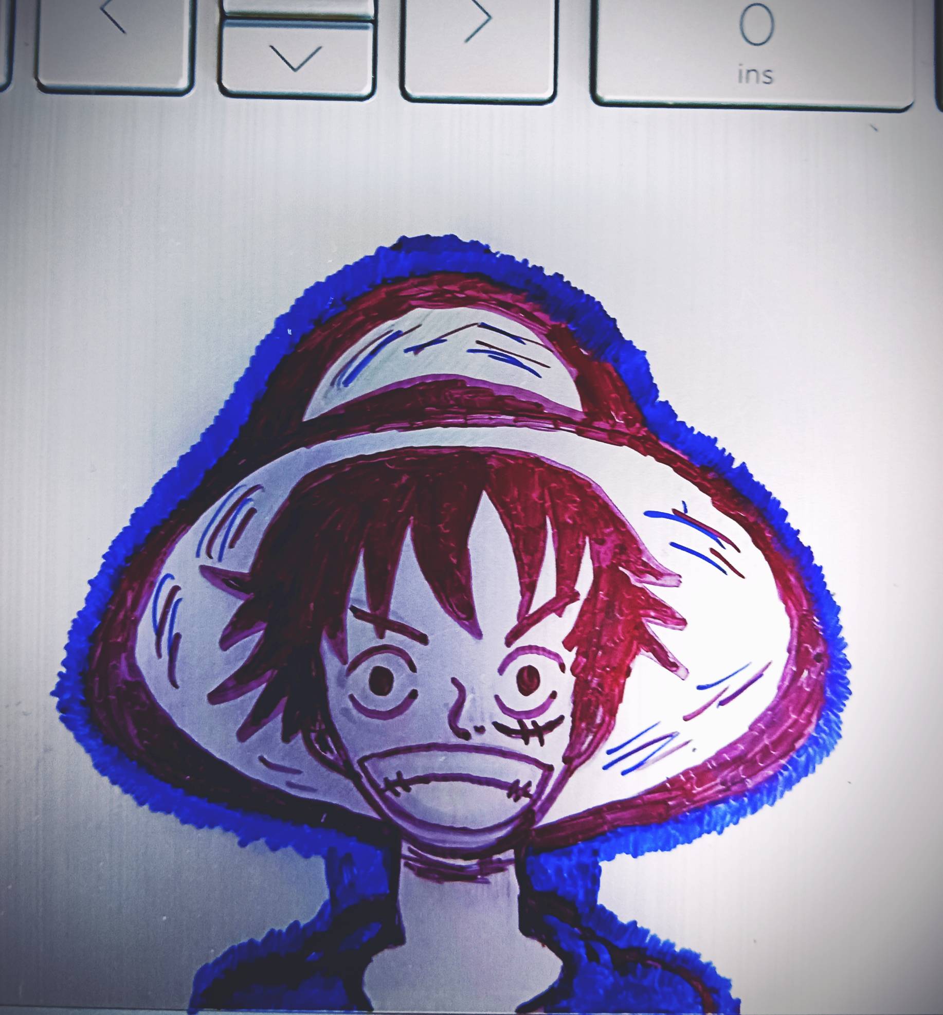 Luffy Using Computer NOTHING ! JUST LUFFY CHILLING ON MY LAPTOP by animedrawings134 on ...