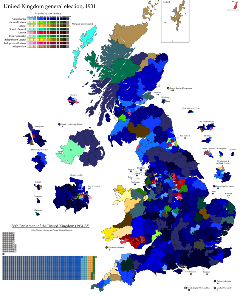 UK General Election 1931 by AJRElectionMaps on DeviantArt