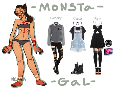 Monsta Gal Adopt +outfits | CLOSED