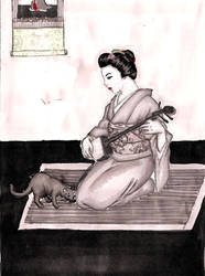 Maiko-chan playing for Koneko