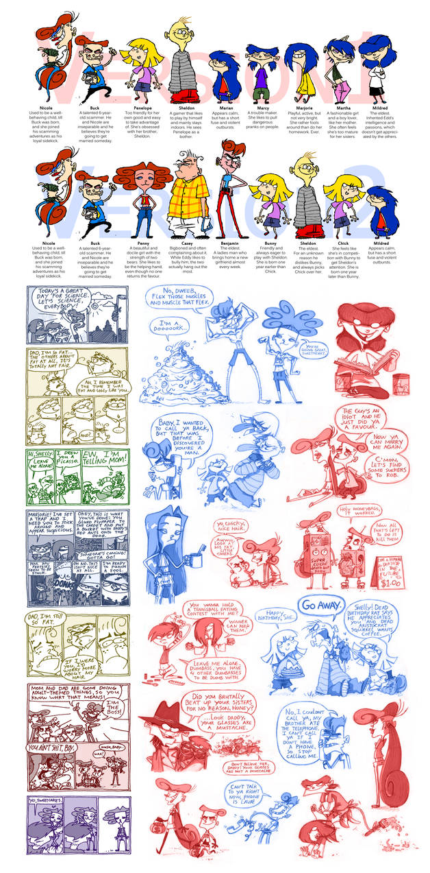 Ed, Edd and Eddy's children by VampireMeerkat on DeviantArt