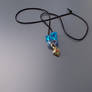 Silver Arrowhead Pendant with Glass Beads