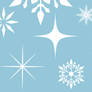 Snowflakes photoshop brushes