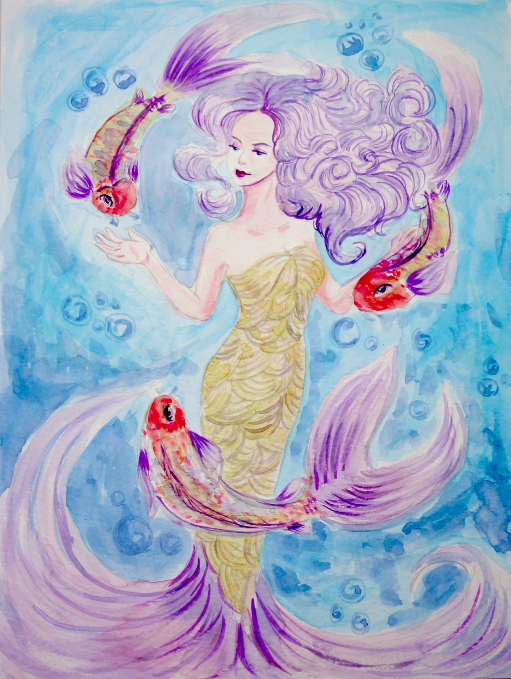 Underwater #1: Lady Koi