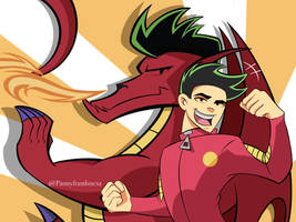 American dragon: Jake Long (grown up) - Drawing II