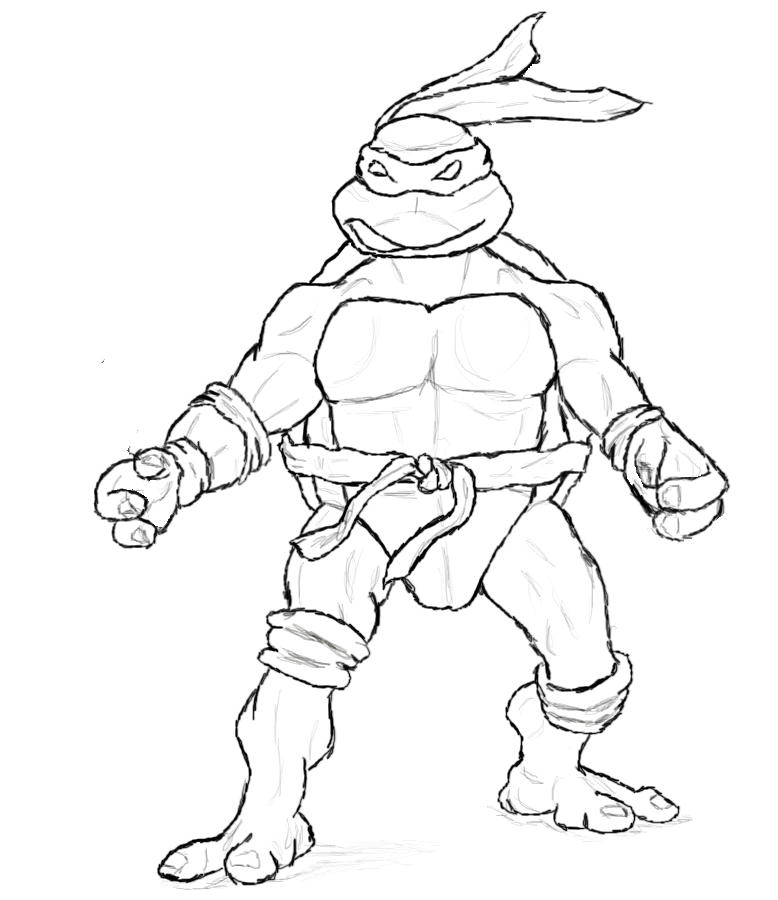 Raph Lineart by poweriser-sprog on DeviantArt