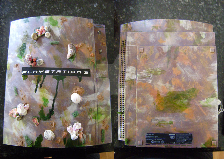 Bioshock Playstation 3 modded case wip by XantheUnwinArt on DeviantArt