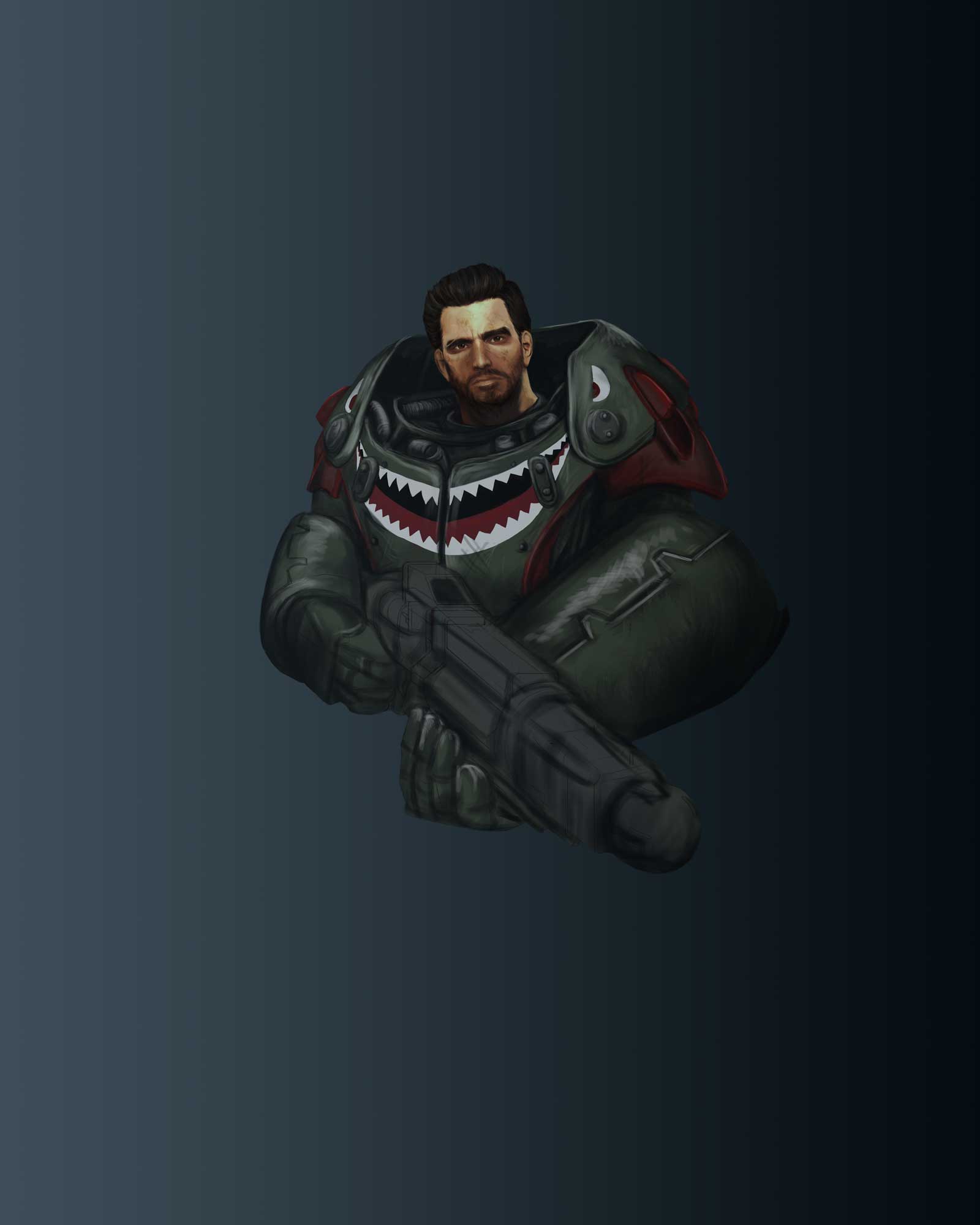 Fallout 4 - Paladin Danse WIP by XantheUnwinArt on DeviantArt