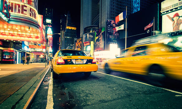 Manhattan taxis