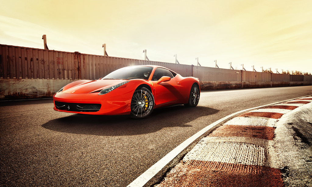 Ferrari 458 by the tracks 1