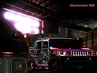 Hummer in wherehouse