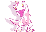 Twinkle the t-rex unicorn by AltairSky
