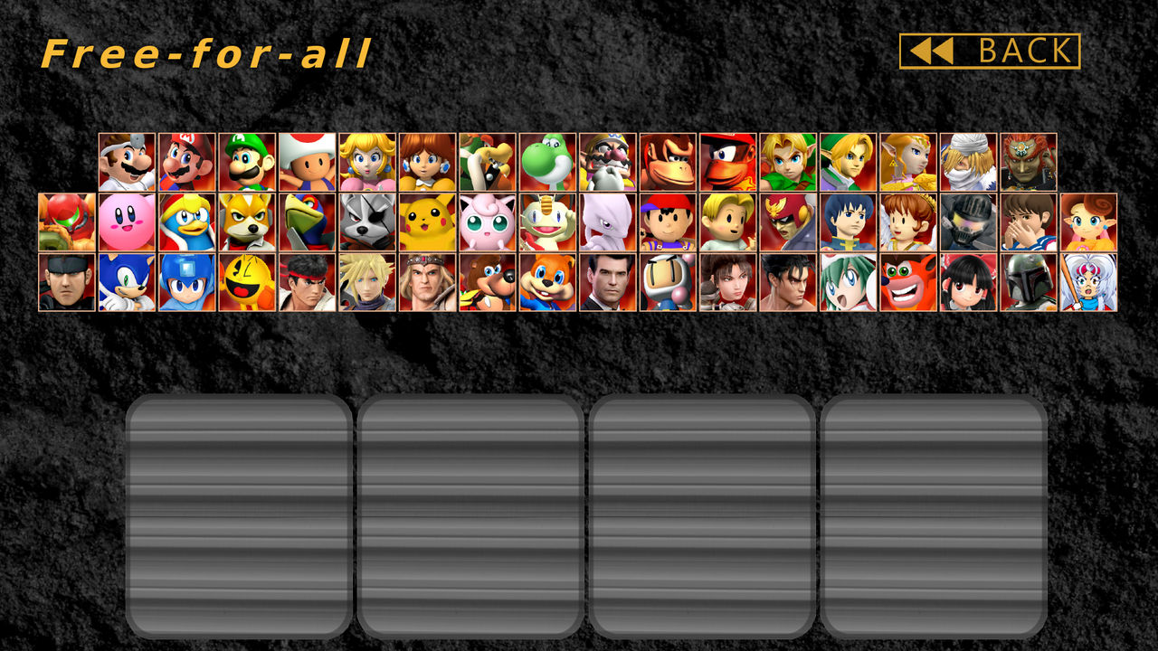 Smash Rbos 64 Roster Super Smash Bros. 64 (Mooniverse) - Roster by The-MoonWave-Warrior on ...