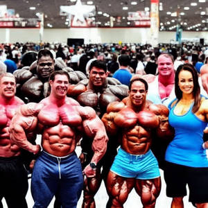 Giant Bodybuilder Convention