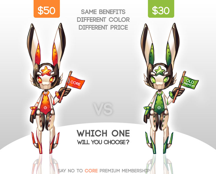 Core Membership Deviantart CORE vs Old Premium by Aka-Yuuki on DeviantArt