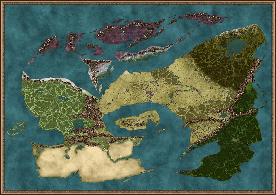 Some fantasy world map by Htyvka on DeviantArt