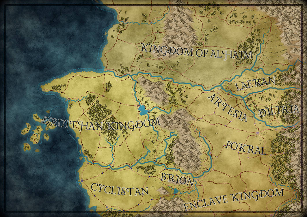 Another fantasy map by Htyvka on DeviantArt