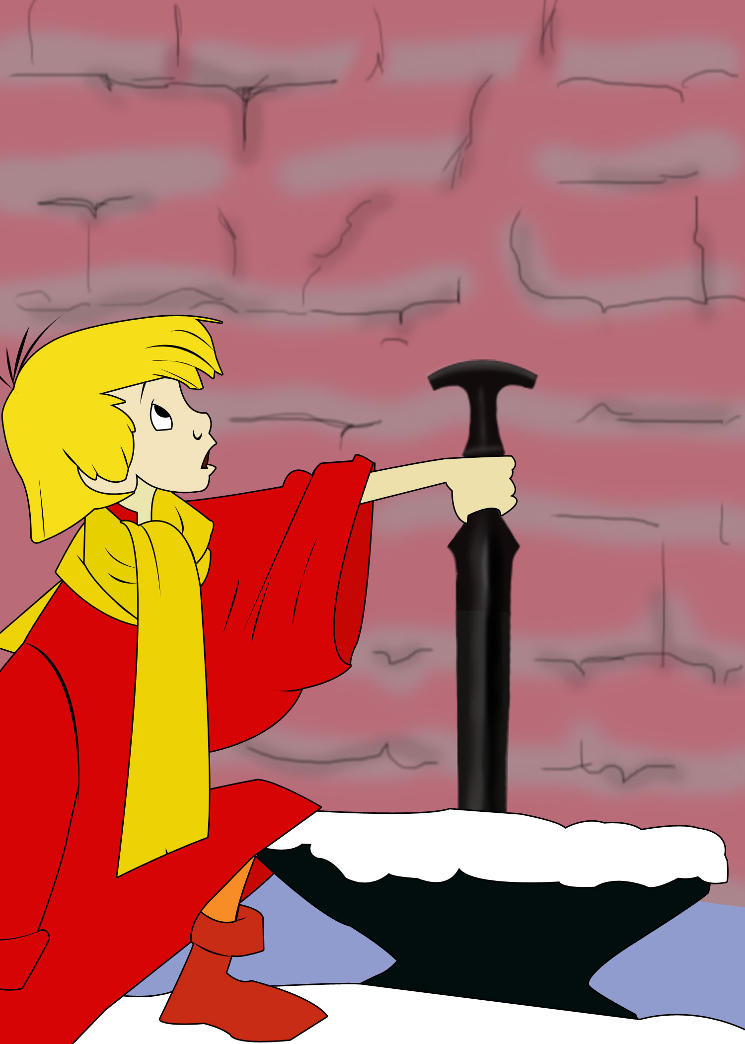 The sword in the stone is the kusanagi no tsurugi