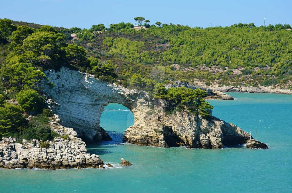 Blue waters and rocky arch. by cypolonews on DeviantArt