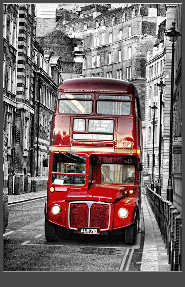 Traditional Red Bus in London by WhiteWay on DeviantArt