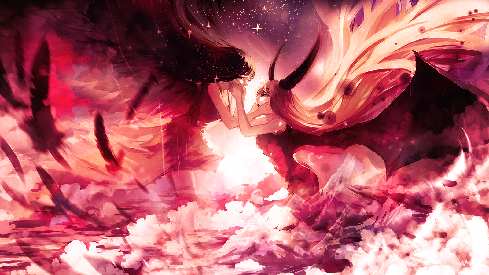 Wallpaper angel and demon by Hitsu26 on DeviantArt Wallpaper angel and demon by Hitsu26 on DeviantArt