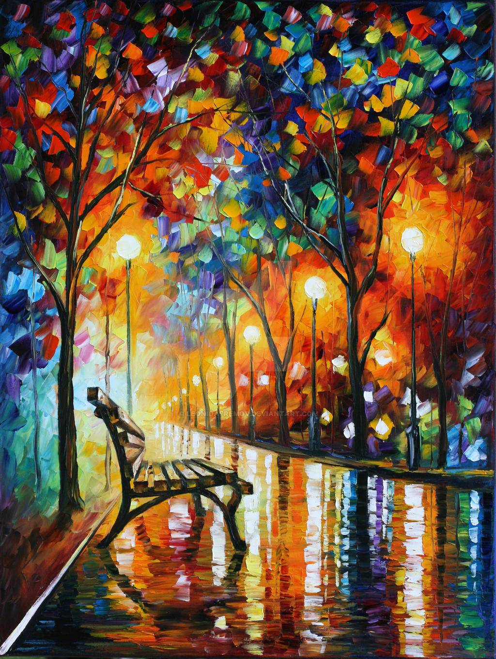 Loneliness of Autumn by Leonid Afremov
