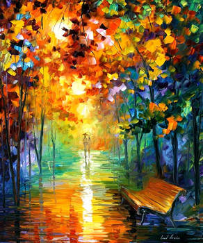 Misty Park by Leonid Afremov