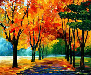 FALL BLUES by Leonid Afremov