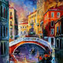 Canal in Venice by Leonid Afremov