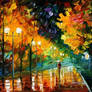 NIGHT PARK by Leonid Afremov