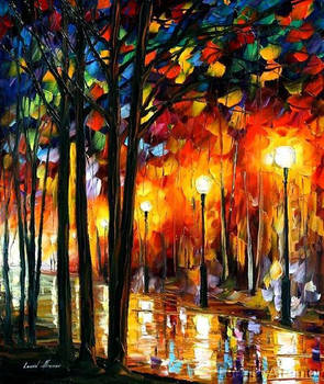 Lonely Park by Leonid Afremov