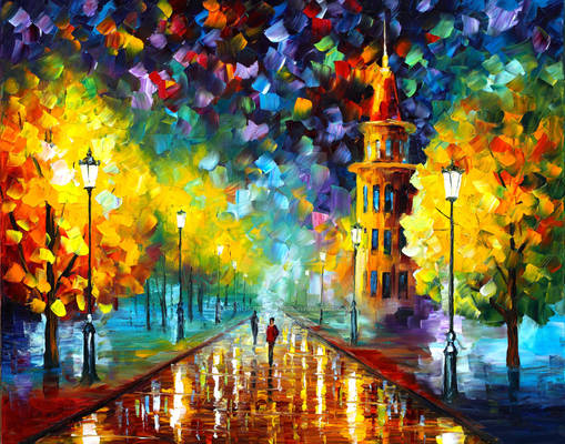 Gold Winter by Leonid Afremov