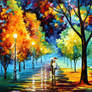 NIGHT ALLEY by Leonid Afremov
